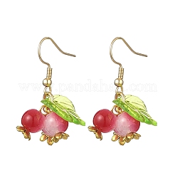 Round Glass Dangle Earrings&nbsp;EJEW-JE06760