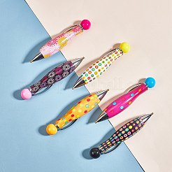 DIYダイヤモンド塗装キット  ダイヤモンドペインティングポイントドリルペン付き  ラインストーンピッカー粘土  304ステンレススチールビーズピンセット  ミックスカラー  107x20mm  穴：2mm  6個/セット&nbsp;DIY-PH0027-65