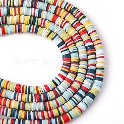 Handmade Polymer Clay Beads Strands&nbsp;CLAY-R089-6mm-T02B-07