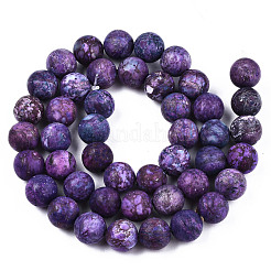 Natural American Turquoise Beads Strands&nbsp;G-S373-005A-8mm