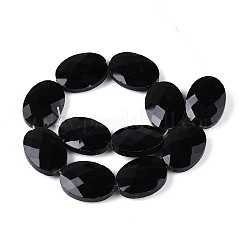 Natural Black Onyx(Dyed & Heated) Beads Strands&nbsp;G-S354-13x18-A01
