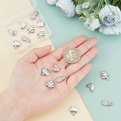 16Pcs 4 Style 201 Stainless Steel Pendants&nbsp;STAS-UN0030-23