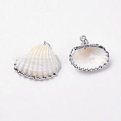 Electroplate Shell Pendants&nbsp;X-BSHE-L036-05