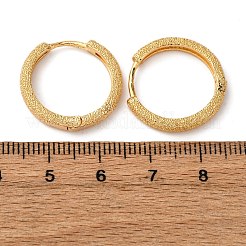 ラウンドリングの真鍮フープピアス  ニッケルフリー  18KGP本金メッキ  20.5x3.5mm&nbsp;EJEW-F384-08G