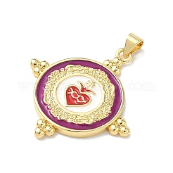 Brass Enamel Pendants&nbsp;KK-Z153-20G
