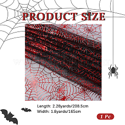 Polyester Spider Web Deco Mesh&nbsp;DIY-WH20049-45B-01