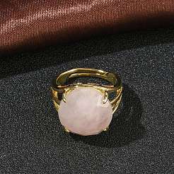 Brass Cuff Open Rings&nbsp;RJEW-D347-05G-16