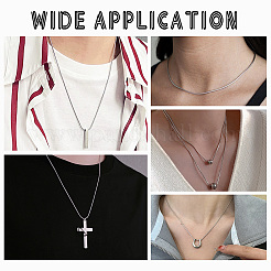 12Pcs 304 Stainless Steel Snake Chain Necklaces Set for Men Women&nbsp;STAS-PH0001-28P