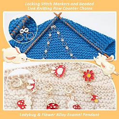 Mushroom Theme DIY Knitting Tools&nbsp;HJEW-AB00579