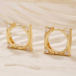 Brass Square Hoop Earrings&nbsp;FS8780