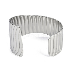 304 Stainless Steel Cuff Bangles for Women&nbsp;BJEW-Z077-04P
