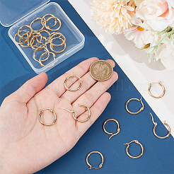 12 Pairs 201 Stainless Steel Hoop Earrings for Women&nbsp;EJEW-UN0002-43