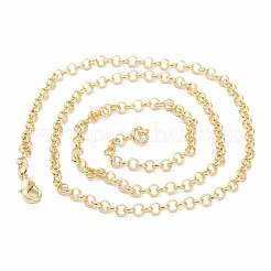 Brass Rolo Chain Necklace Making&nbsp;MAK-F036-01G