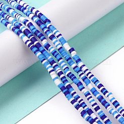 Handmade Polymer Clay Beads Strands&nbsp;CLAY-R089-3mm-001