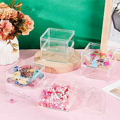 12Pcs Acrylic Packing Boxes with Lids&nbsp;CON-BC0008-14