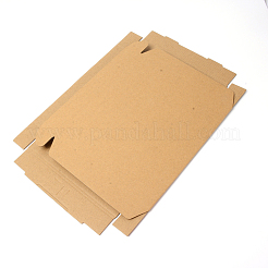 紙箱  フリップカバー  ジュエリーパッキング用  長方形  バリーウッド  24.5x21x3.5cm&nbsp;CON-WH0083-01A