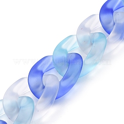 Transparent Acrylic Handmade Curb Chain&nbsp;AJEW-JB00543-01