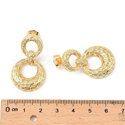 Brass Dangle Stud Earrings&nbsp;EJEW-F389-16B-G