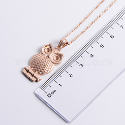 Stainless Steel Cute Owl Pendant Necklaces&nbsp;PB2327