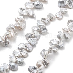 Natural Baroque Keshi Pearl Beads Strands&nbsp;PEAR-P064-06D-04A