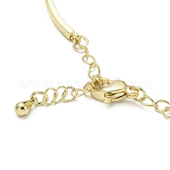 Infinity Heart Brass with Clear Cubic Zirconia Cuff Bangle with Safety Chains&nbsp;LS-BJEW-L683-02G