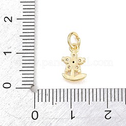 Valentine's Day Brass Micro Pave Cubic Zirconia Pendants&nbsp;KK-H273-42G-01