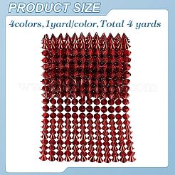 4ヤード 4色プラスチックリベット  コーン  ミックスカラー  120mm  1ヤード/カラー&nbsp;DIY-WR0004-34