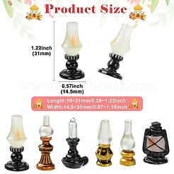 30Pcs 6 Colors Resin Oil Lamp Display Decorations&nbsp;AJEW-CJ0001-86