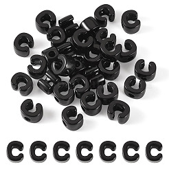アクリルヨーロピアンビーズ  大穴ビーズ  文字C  21x17.5x13.5mm  穴：6mm&nbsp;OACR-TAC0013-14C