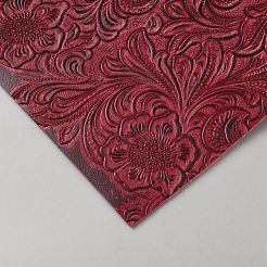 フェニックス柄のPVCレザー生地  工芸用  パッチワーク  装飾  暗赤色  1400x1mm&nbsp;DIY-WH0740-62B