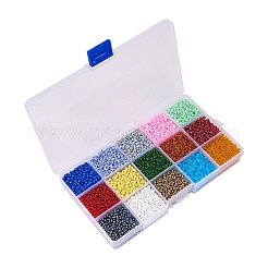 8/0 Round Glass Seed Beads Sets&nbsp;SEED-PH0007-01