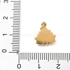 304ステンレススチールチャーム  カドミウムフリー＆ニッケルフリー＆鉛フリー  蓮  12x11x3mm  穴：2.5mm&nbsp;LS-STAS-A131-11C