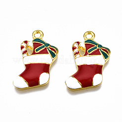 Rack Plating Alloy Enamel Pendants&nbsp;ENAM-Q443-023-RS