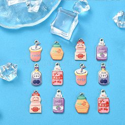 30Pcs 6 Styles Alloy Enamel Pendants&nbsp;ENAM-CJ0003-51