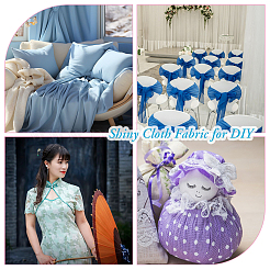 Polyester Flower Pattern Fabric&nbsp;DIY-WH0021-39B
