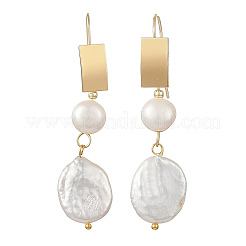Natural Pearl Dangle & Drop Earrings&nbsp;EJEW-JE07425