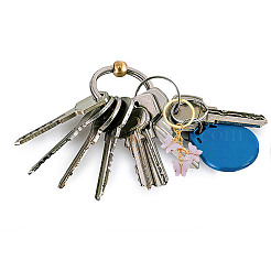 12 個 6 色合金アクリルペンダント装飾  鉄のスプリットキーリング付き  蝶  ミックスカラー  6.6cm  2個/カラー&nbsp;KEYC-GO00003