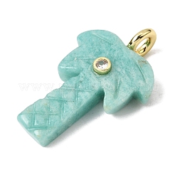 Natural Amazonite Carved Pendants&nbsp;X-G-C282-04D