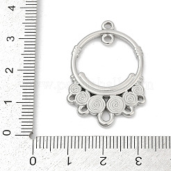 304ステンレスシャンデリア部品リンク  リング  ステンレス鋼色  33.5x23.5x2.5mm  穴：1.6mmと3.5x2mm&nbsp;STAS-Q350-15P