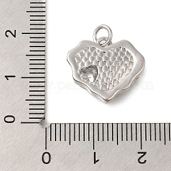Rack Plating Brass Micro Pave Cubic Zirconia Pendants&nbsp;KK-I716-09P