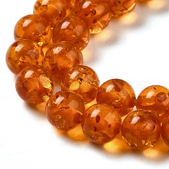 Resin Imitation Amber Beads Strands&nbsp;X-RESI-Z017-01A