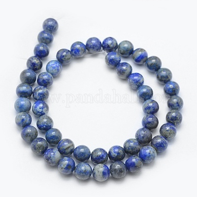 Natural Lapis Lazuli Beads Strands&nbsp;X-G-E489-01-8mm-1