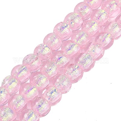 Handmade Foil Lampwork Beads Strands&nbsp;FOIL-K003-04B-1