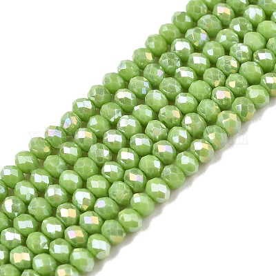 Electroplate Glass Beads Strands&nbsp;EGLA-A044-P2mm-B30-1