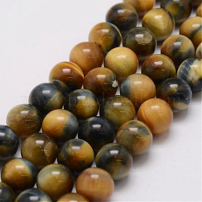 Natural Tiger Eye Bead Strands&nbsp;G-P230-08-F-6mm-1