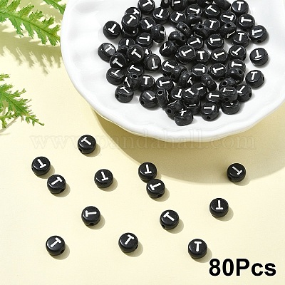 Opaque Acrylic Horizontal Hole Beads&nbsp;SACR-YW0001-70T-1