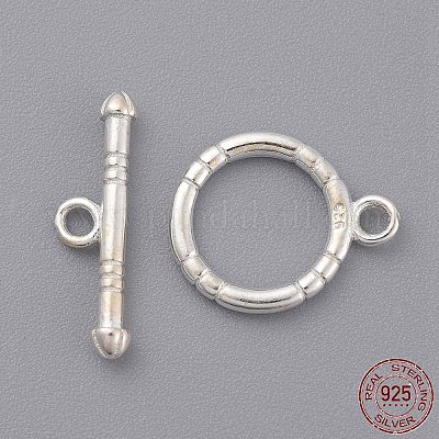 Sterling Silver Toggle Clasps&nbsp;X-STER-A008-21-1