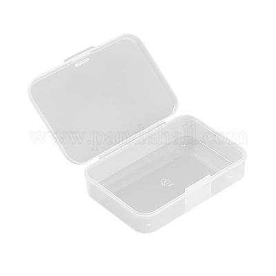 ポリプロピレン製プラスチックビーズ収納ケース  長方形  透明  8.8x6x2.1cm&nbsp;CON-E015-13-1