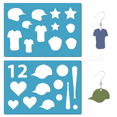 Acrylic Earring Handwork Template&nbsp;DIY-WH0359-069-1