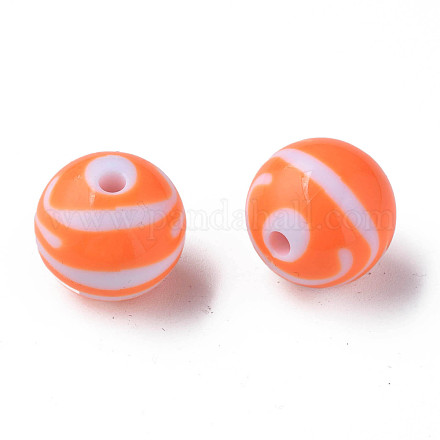 Opaque Striped Acrylic Beads&nbsp;MACR-S373-27B-04-1